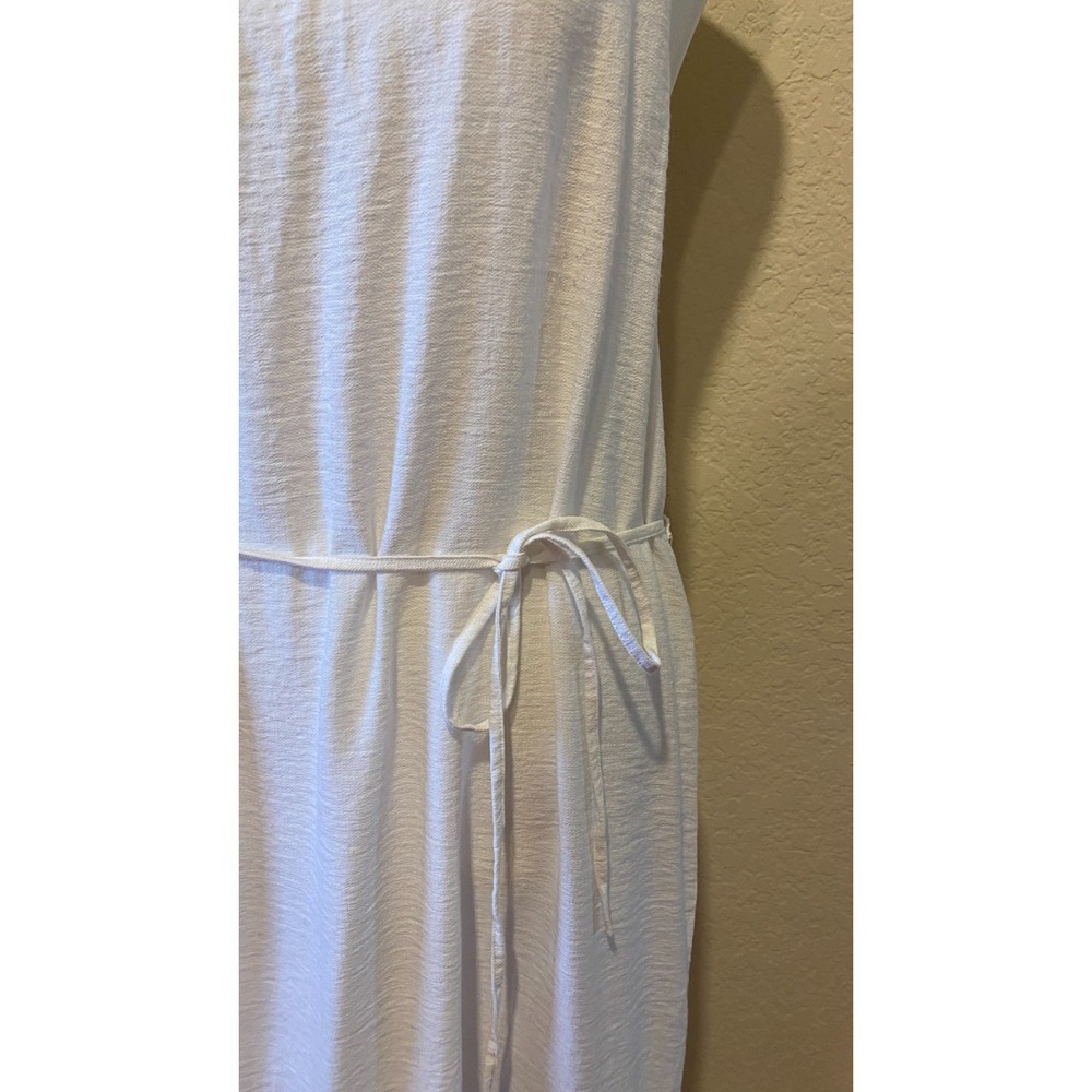 Banana‎ Republic White Halter Maxi Dress Size 4P Bridal Beach Cottage Minimalist - Picture 3 of 10